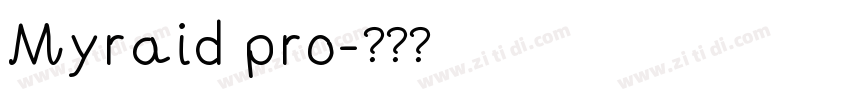 Myraid pro字体转换